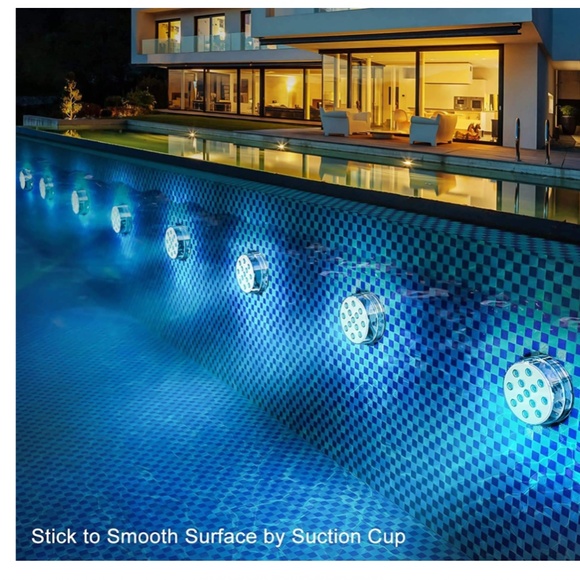 NEW Submersible Full Waterproof LED Pool Light with RRF(164ft) and Remote - Picture 7 of 9